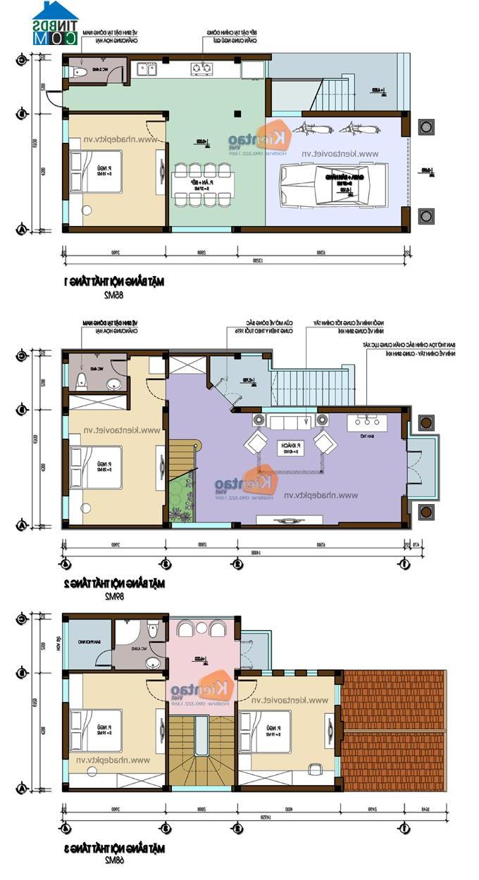 Ảnh Tư vấn thiết kế biệt thự phố 3 tầng tiện nghi