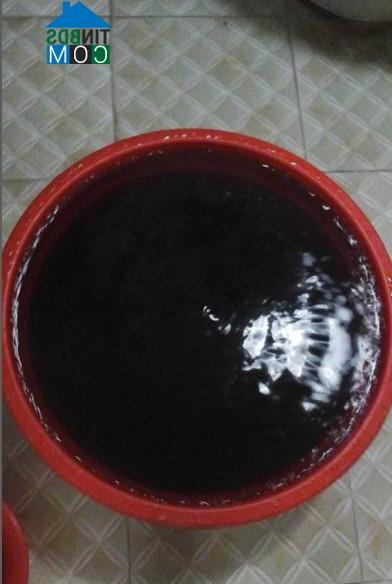 Một số thời điểm, nước sinh hoạt tại khu đô thị Đặng Xá đen như...nước cống