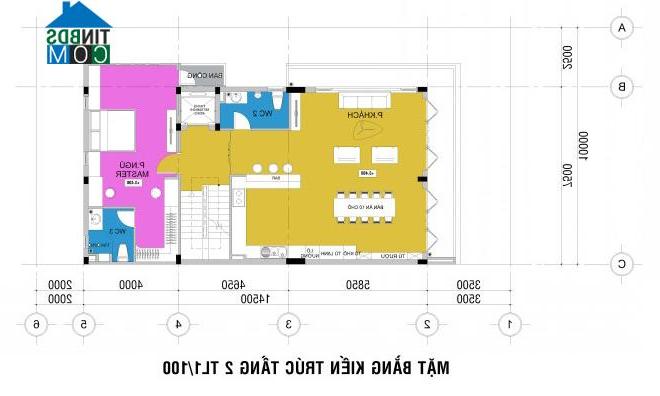 Ảnh Thiết kế nhà 4 tầng kết hợp văn phòng tràn ngập mảng xanh