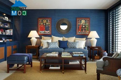 Phòng khách đẹp theo phong cách cổ điển nhờ sự phối màu sắc và nội thất hài hòa