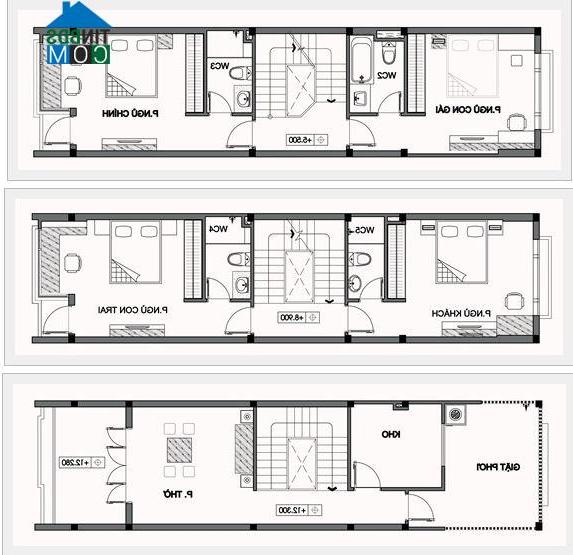 Ảnh Tư vấn thiết kế nhà ống 5 tầng có sân chơi cho trẻ nhỏ