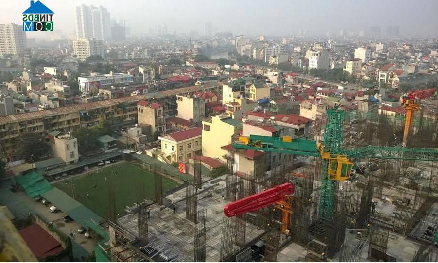 Ảnh Five Star Garden gấp rút hoàn thiện tầng mẫu