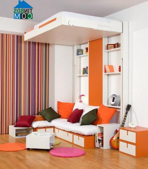Giường treo cũng là một lựa chọn hay cho không gian nhỏ