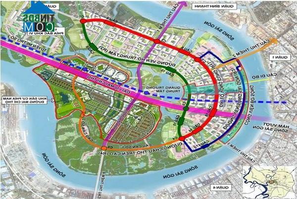 Vị trí Cầu Thủ Thiêm 4