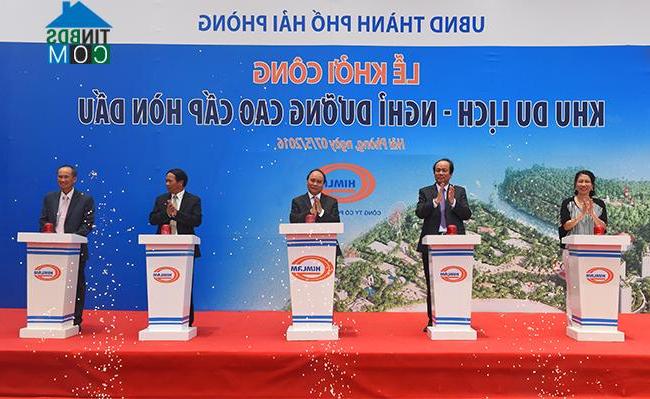 Thủ tướng chính phủ tham gia nhấn nút khởi công dự án nghỉ dưỡng Hòn Dấu