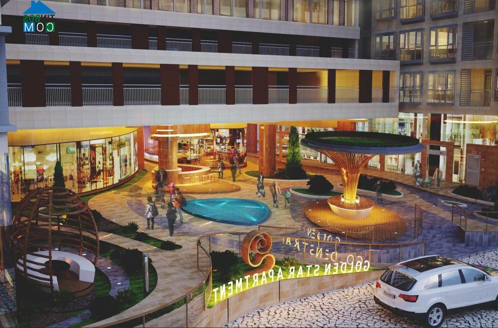 Mặt trước khu căn hộ