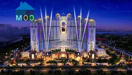 Phối cảnh tổng thể khu nghỉ dưỡng casino Golden Eye