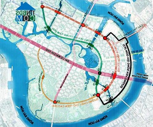 Ảnh Tp.HCM làm thêm đường trong khu đô thị Thủ Thiêm