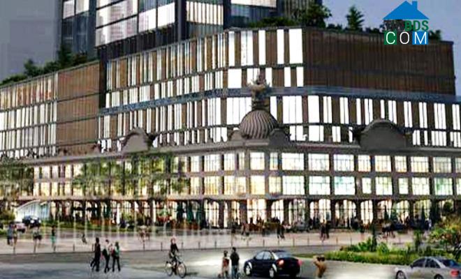 Phối cảnh tòa nhà 40 tầng sẽ được xây dựng trên nền thương xá Tax