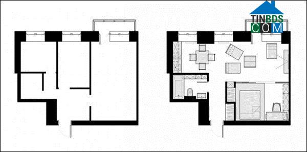 Ảnh Vợ chồng trẻ sống vui trong 40m2 đơn giản