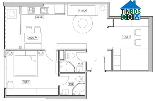 Ảnh Cải tạo căn hộ 60 m2 rộng rãi hơn với 260 triệu đồng