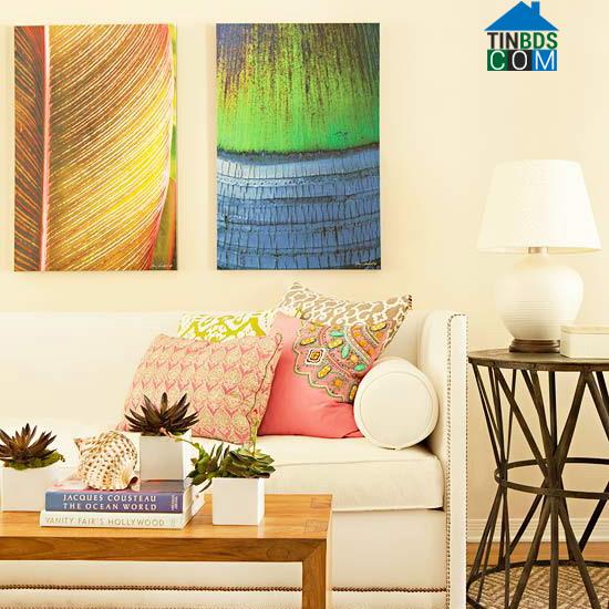 Ảnh Đem màu sắc tươi mát vào phòng khách mùa hè (P2)