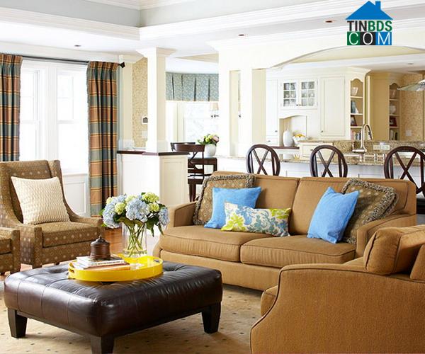Ảnh Đem màu sắc tươi mát vào phòng khách mùa hè (P2)