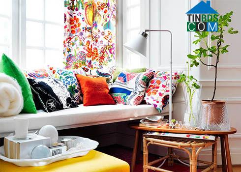 Ảnh Phòng khách mang sắc màu của thiên nhiên