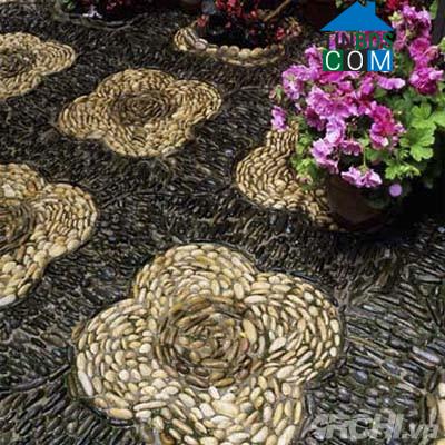 Ảnh Vườn đẹp như tranh với phong cách mosaic