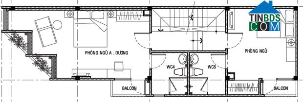 Ảnh Căn nhà hướng Tây với thiết kế thông thoáng