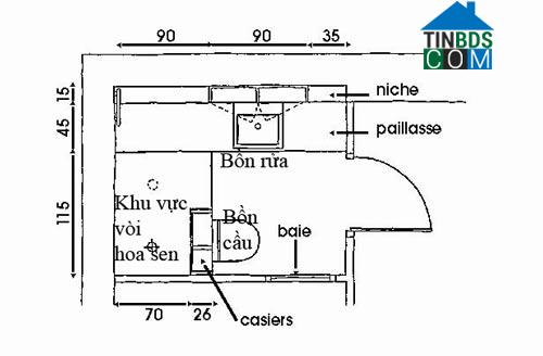 Ảnh Chỉ cần 4m2 vẫn có một phòng tắm sang trọng, thoáng đãng