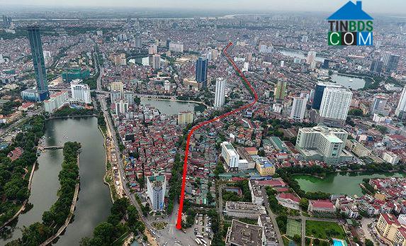 Tuyến vành đai 1, đoạn Hoàng Cầu - Voi Phục có tổng chiều dài hơn 2,2km