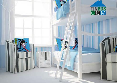 Ảnh Kết hợp sắc màu sống động cho phòng trẻ mùa hè