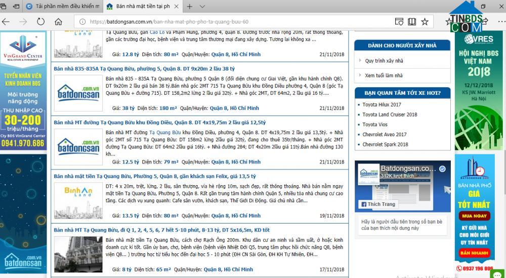 Ảnh Tp.HCM: Hạ tầng đổ bộ, giá đất đường Tạ Quang Bửu cán mốc 300 triệu đồng/m2