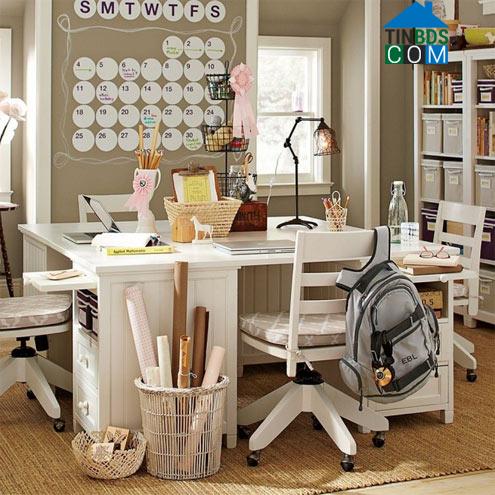 Ảnh Cách bài trí góc học miễn chê cho con yêu