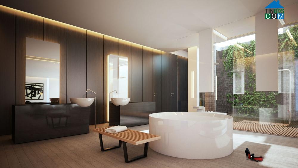 Phòng tắm mang phong cách tối giản