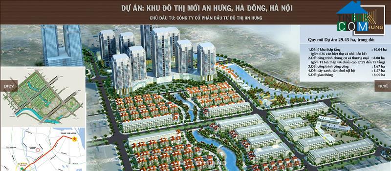 Diện tích nghiên cứu quy hoạch Khu đô thị mới An Hưng là khoảng 16.256m2