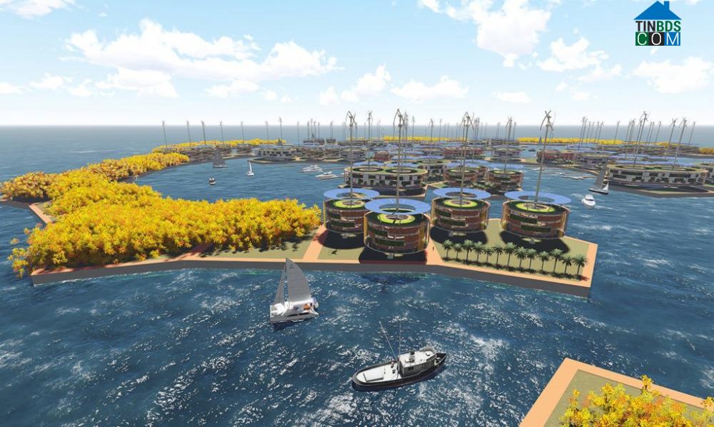 Ảnh Thành phố nổi – Giải pháp bảo vệ môi trường và đối phó với nước biển dâng