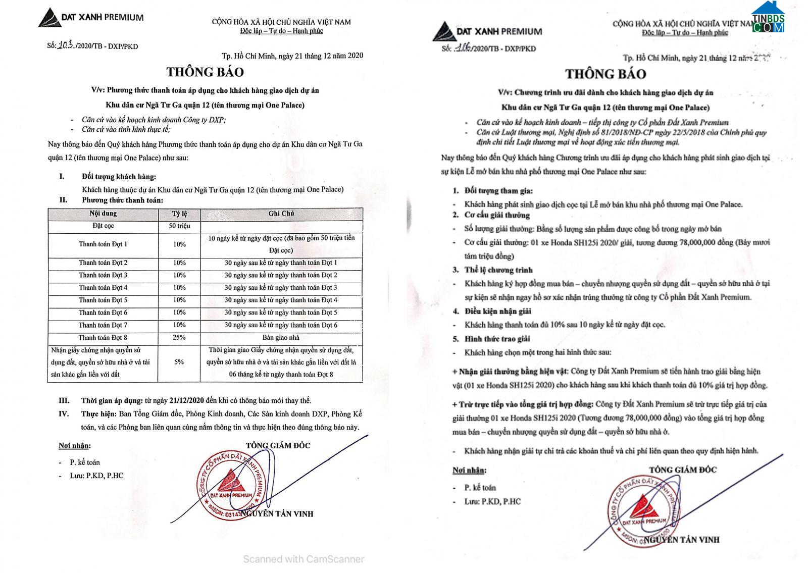 One Palace có sự hỗ trợ tài chính lớn từ chủ đầu tư, đơn vị phân phối và các đối tác