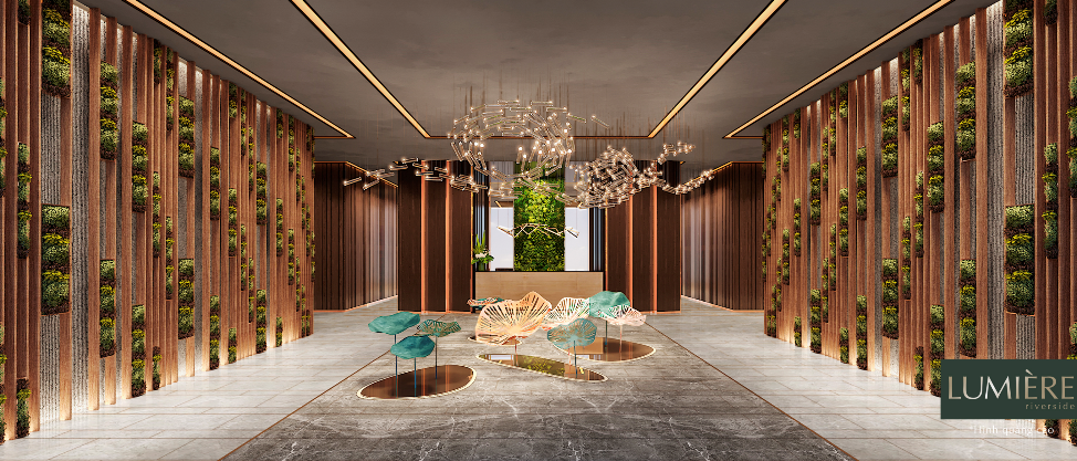 Thiết kế sang trọng của khu vực sảnh chính mang phong cách của các khách sạn 5 sao