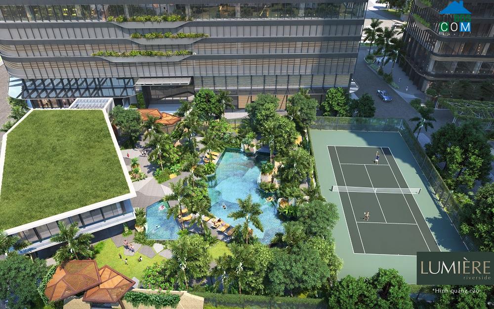 Mặt bằng tổng thể mô phòng hình gân lá bạc hà