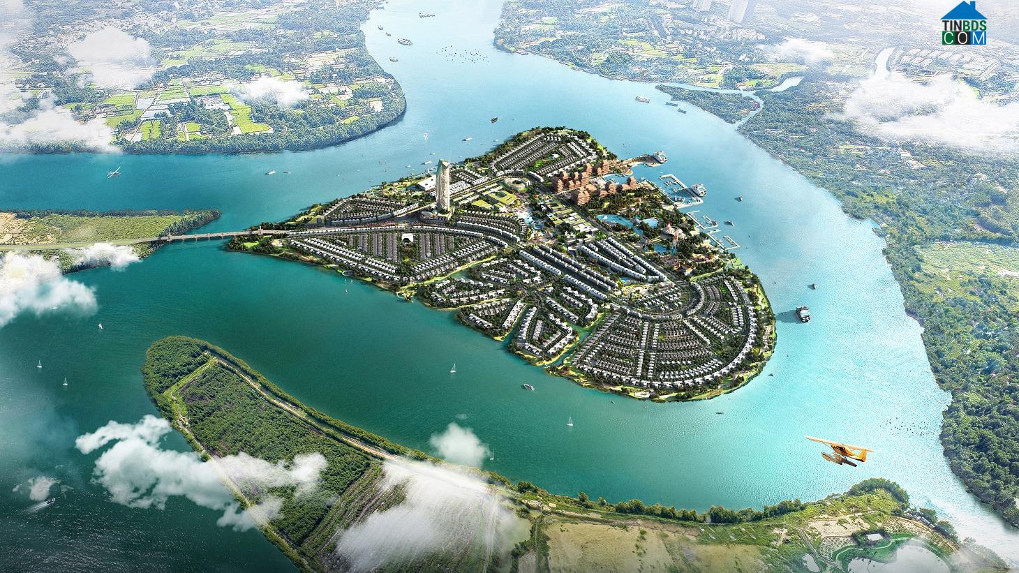 Angel Island được bao bọc bởi 4 mặt sông nước, mang đến không gian sống thanh bình