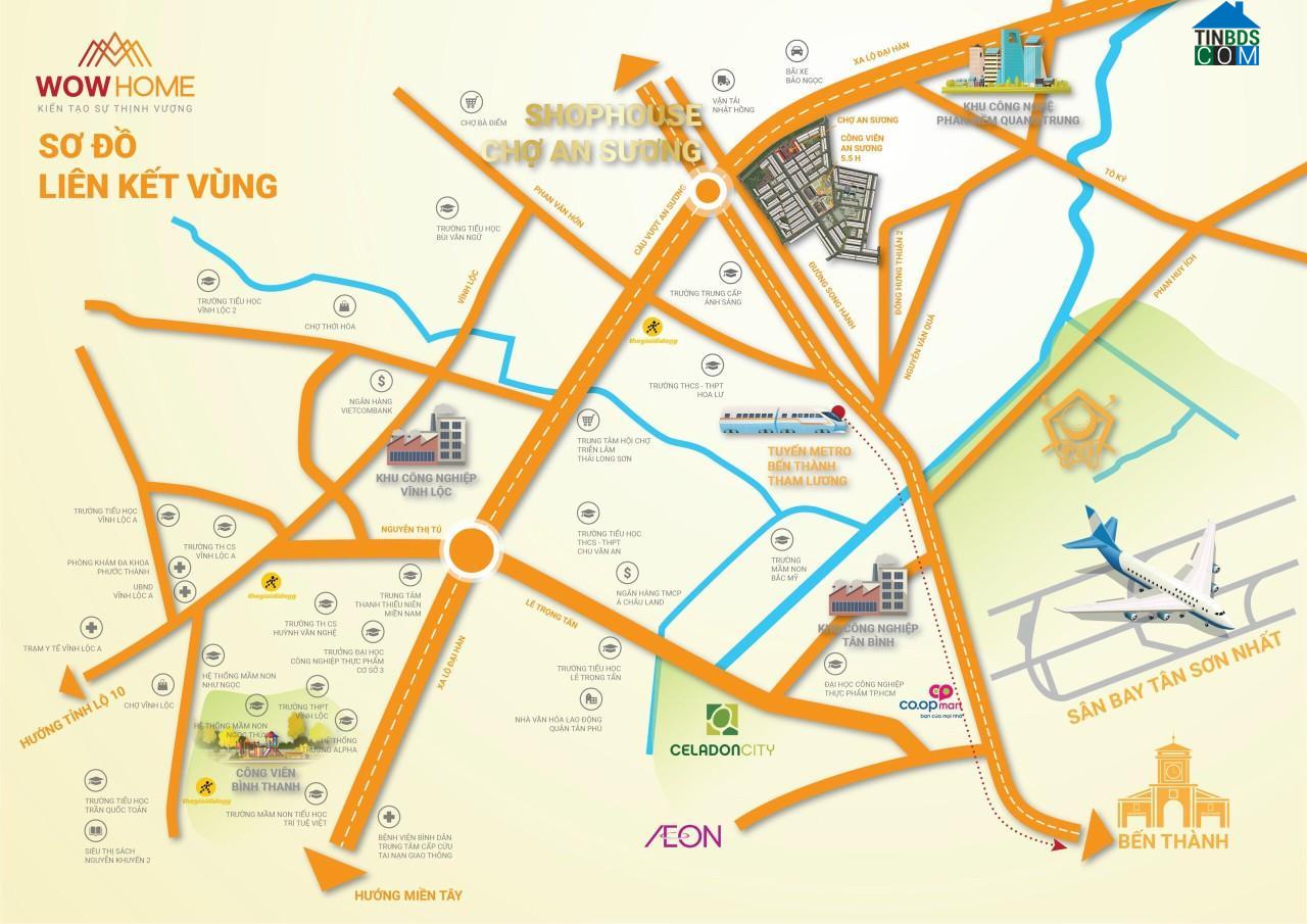 Giao thông quanh dự án shophouse An Sương