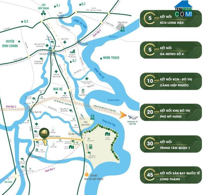 Elite Life sở hữu vị trí trung tâm – kết nối đa điểm