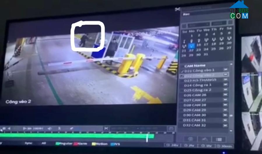 Hình ảnh bảo vệ xô xát qua trích xuất camera tại chung cư Hope Residence 