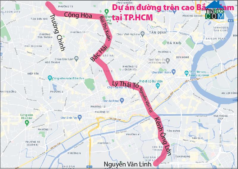 Hướng tuyến cao tốc. Ảnh: PLO