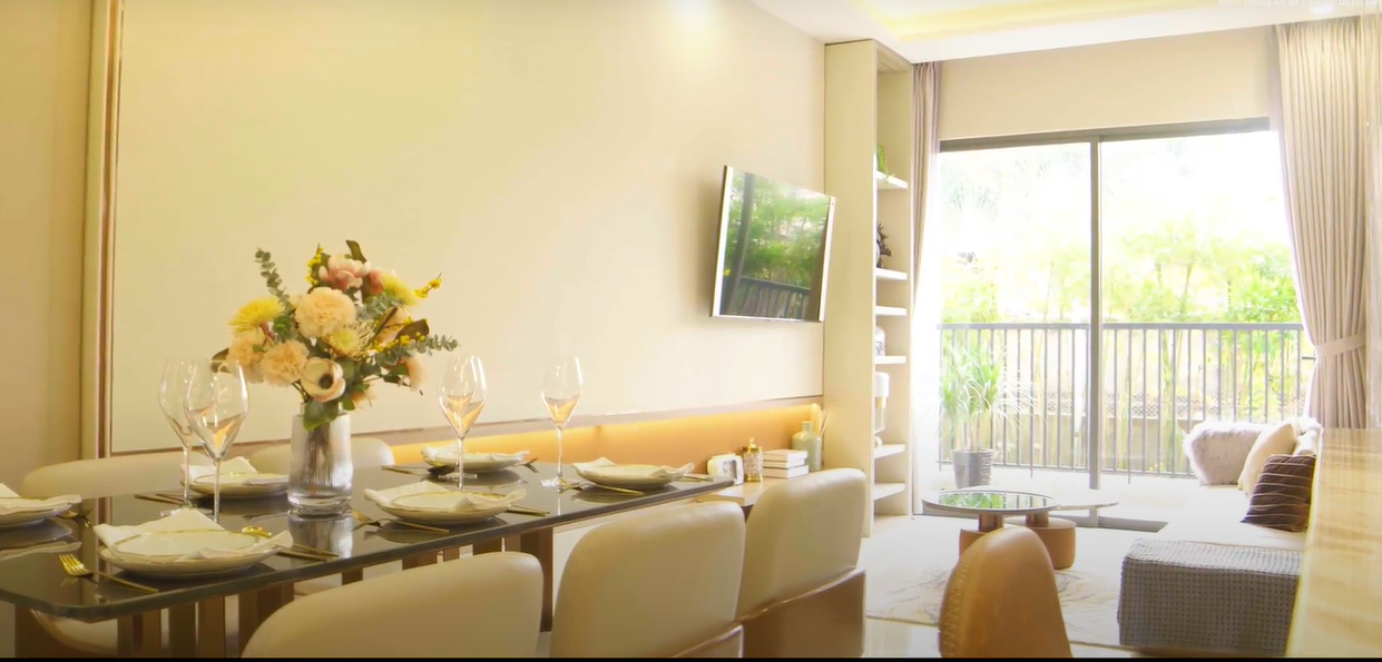 Bên trong căn hộ mẫu dự án The Rivana Bình Dương