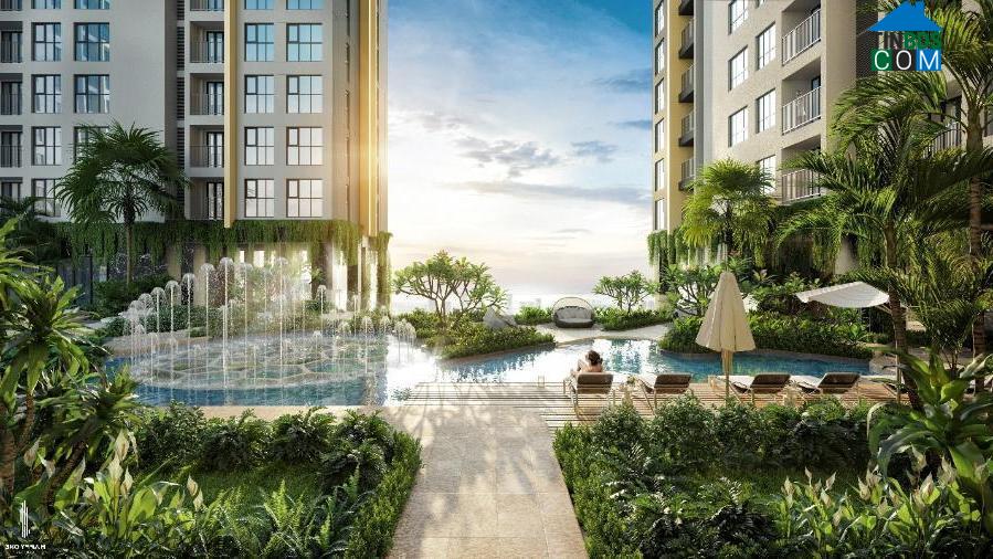 Một góc tiện ích tại khu vực hồ bơi vô cực của Happy One – Central