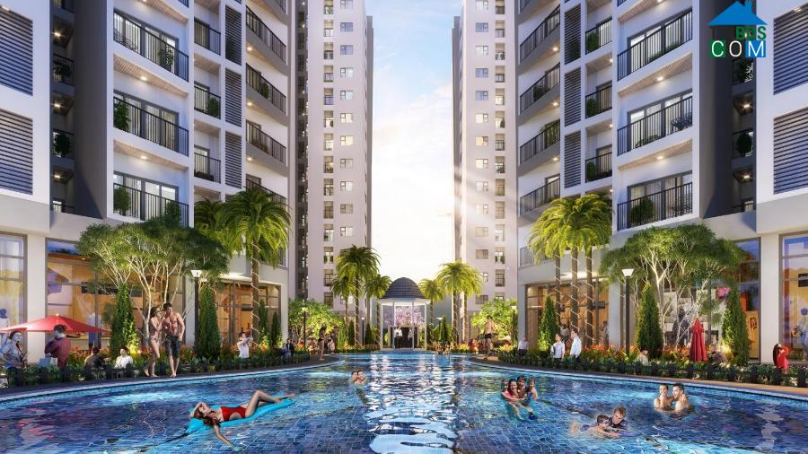 Bể bơi theo phong cách resort tại dự án Le Grand Jardin