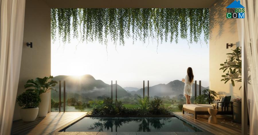 Thư giãn với bể khoáng nóng tại Apec Mandala Sky Villas Kim Bôi