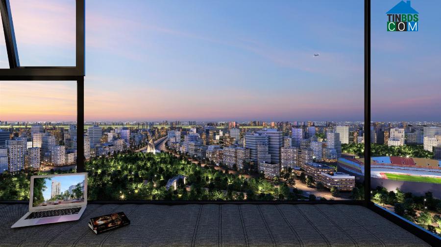 View nhìn toàn cảnh rộng thoáng của căn hộ Park Legend