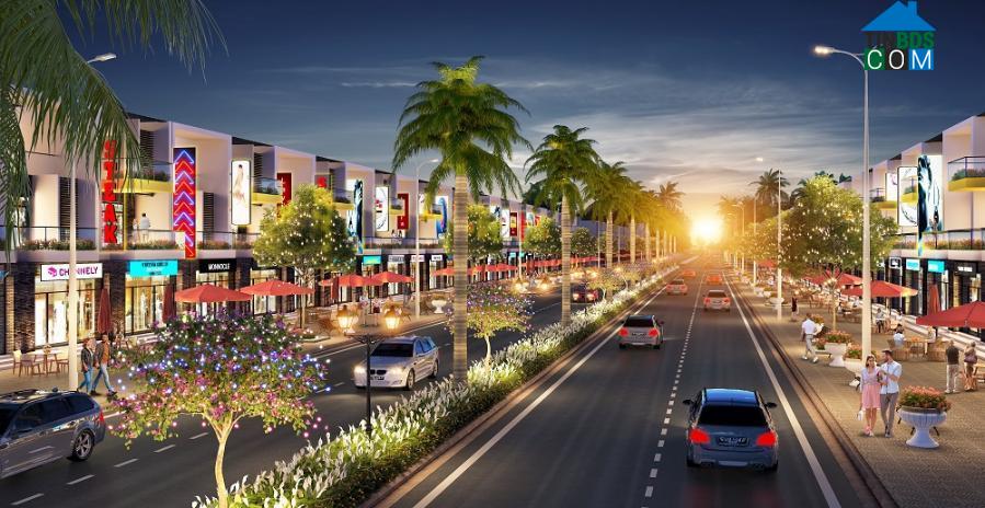 Dãy phố thương mại sầm uất tại TNR Stars Đak Đoa mà TNR Holdings Vietnam đang khai thác tại Gia Lai