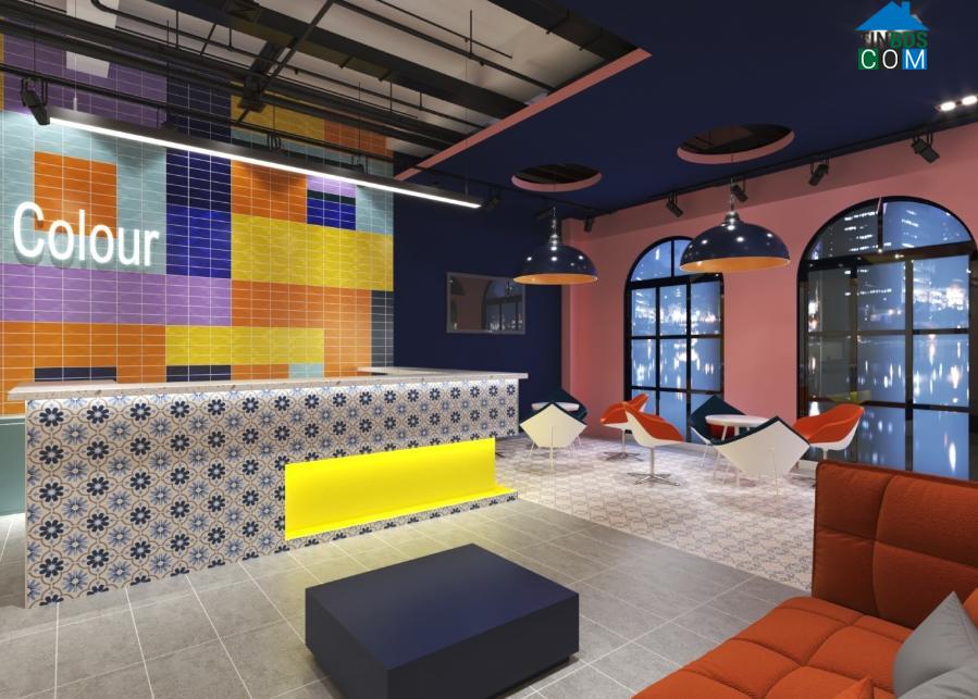 Ảnh Gạch men gốm Colour - Sắc màu phong cách