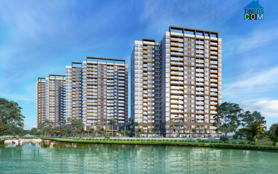 Phối cảnh 3 block căn hộ dòng Flora Mizuki MP6-MP7-MP8 ngay cạnh kênh đào trung tâm