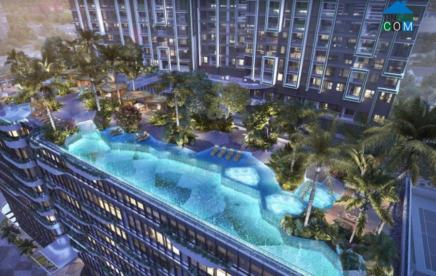 LUMIÈRE riverside và bể bơi vô cực nhìn từ trên cao