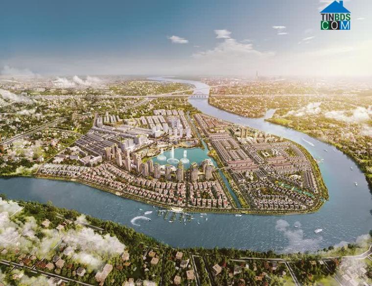 Khu đô thị Vạn Phúc với 3 mặt giáp sông Sài Gòn - Ảnh: VP
