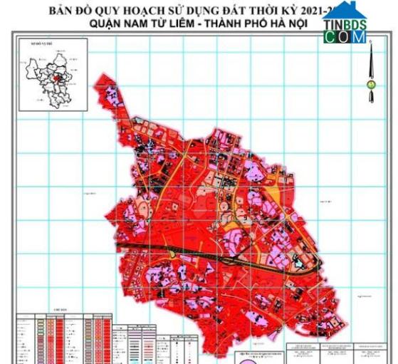 Bản đồ quy hoạch quận Nam Từ Liêm giai đoạn 2021-2030.
