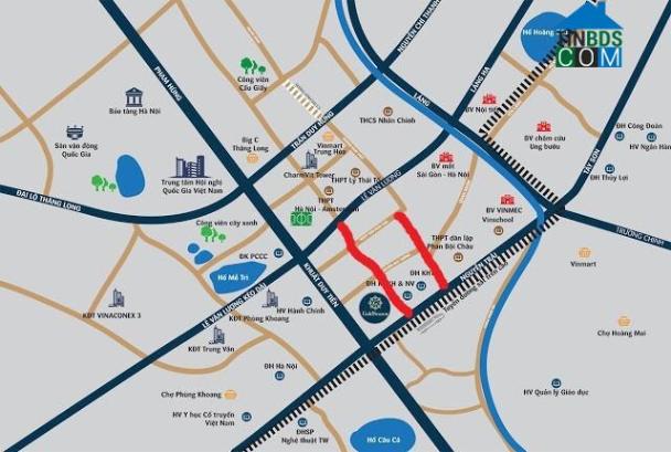 Bản đồ quy hoạch giao thông quận Thanh Xuân