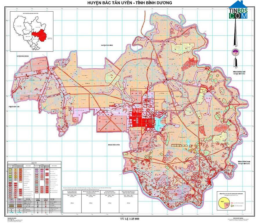 Bản đồ quy hoạch huyện Bắc Tân Uyên