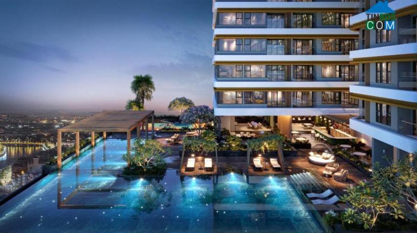 Hồ bơi điện phân muối với tầm nhìn đầy thư giãn